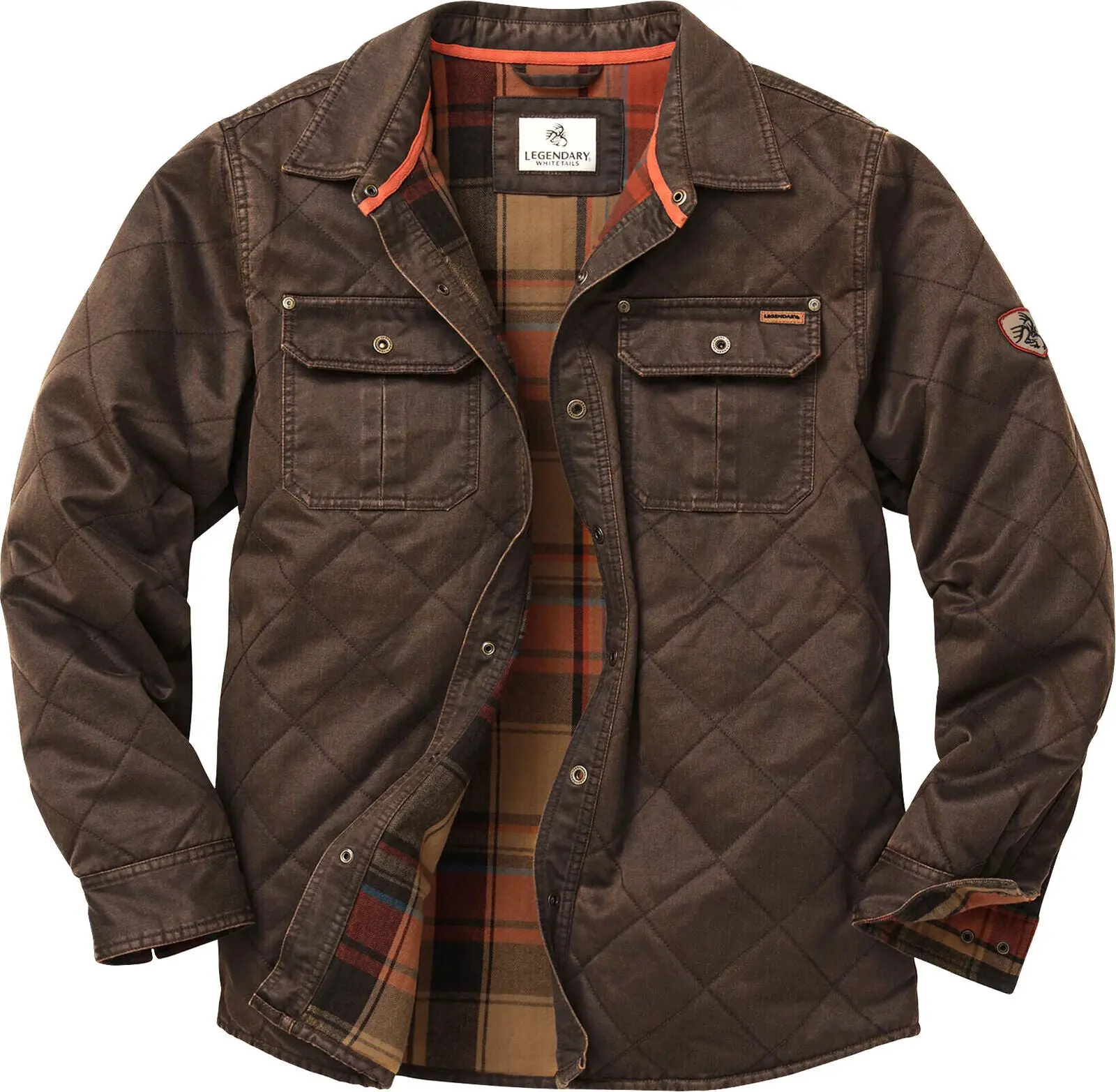 Legendary Whitetails Journeyman Shirt Jacket Flannel Lined Shacket for Men Water-Resistant Coat Rugged Fall Clothing, Barley, Small Legendary Whitetails Journeyman Shirt Jacket Flannel Lined Shacket for Men Water-Resistant Coat Rugged Fall Clothing, Barley, Small