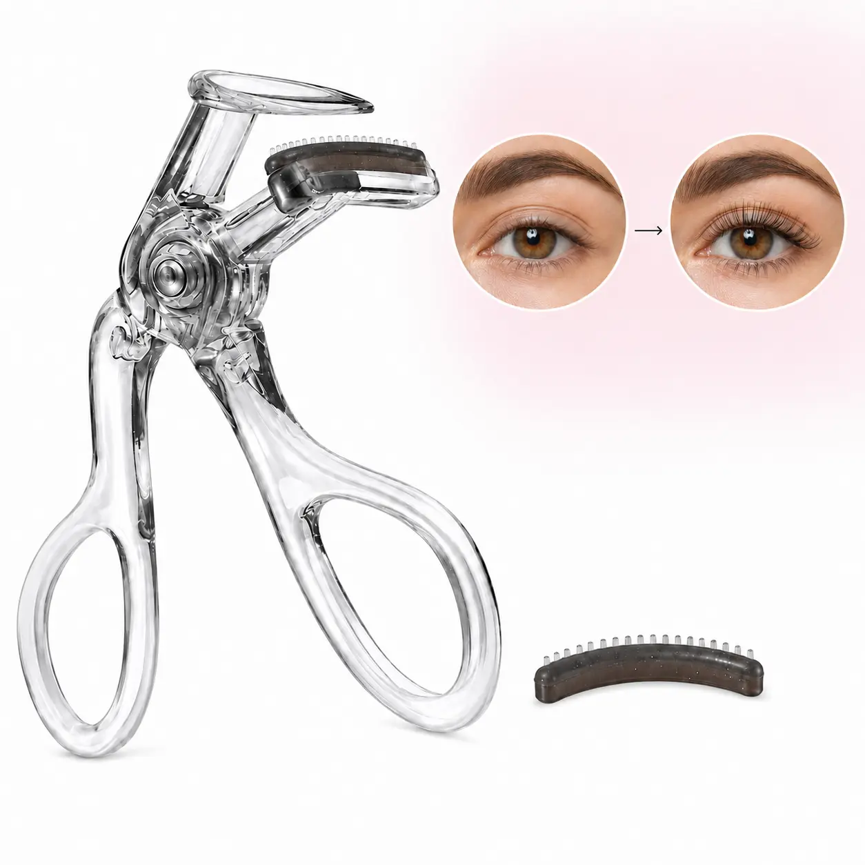 Professional Eyelash Curler for Women, Wide-Angle Lash Curler with Precision Root Curl, Natural-Looking Lift, Comfortable Grip Beauty Tool for Daily Makeup