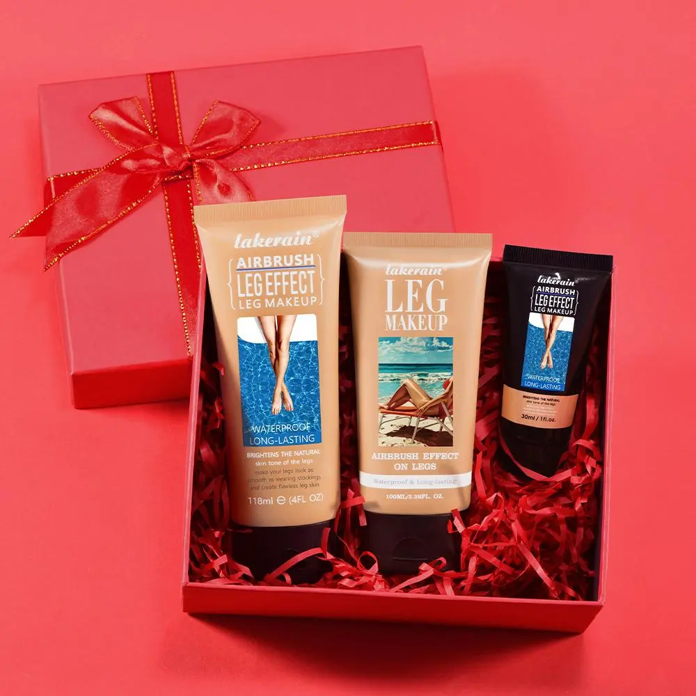 Natural Look Leg Makeup Kit, 3 Counts/box Waterproof Legs Makeup Lotion, Hydrating Leg Makeup Products for Women