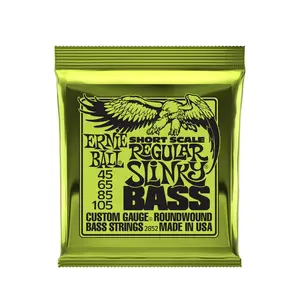 Ernie Ball Regular Slinky Nickel Wound Short Scale Bass Strings - 50-105 Gauge