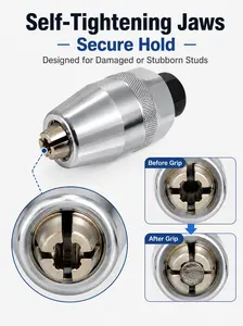 6-13mm Heavy Duty Bolt Extractor Socket Set, Damaged Rusted Broken Nut & Stud Removal Tool, Non-Electric Manual Tool Compatible With Impact Wrench, Ratchet Wrench & Drill