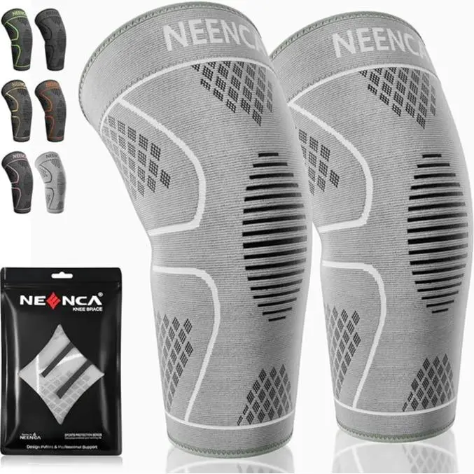 【Summerwins】NEENCA Sports Knee Brace (Grey Series) is designed specifically for runners, providing compressive support and protection. Suitable for various sports activities, it is designed for both men and women.
