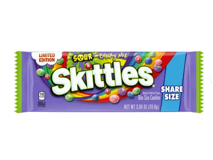 Sour Berry Mix Skittles Share Size