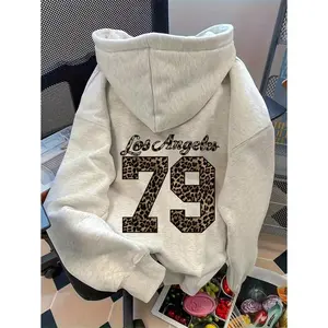 Women's Relaxed Fit Drop Shoulder Hoodie, Casual & Chic For Everyday Wear Graduation,Back To School Outfits,Graduation,Teacher Outfits For Women,Back To School Pullover Fall Outfit