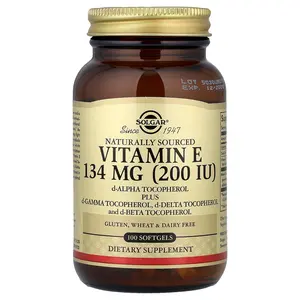 Solgar Vitamin E, Naturally Sourced, 100 Softgels