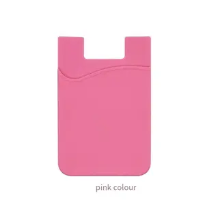 Silicone Phone Card Holder, Bank Card Bus ID Card Sticker, Back Panel Insert Card Case, Mobile Phone Accessory, Cellphone