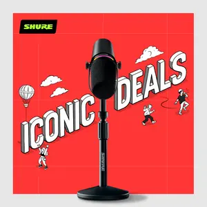Shure MV7+ USB-C & XLR Podcast Microphone with Stand for Professional Podcasting, Streaming & Recording