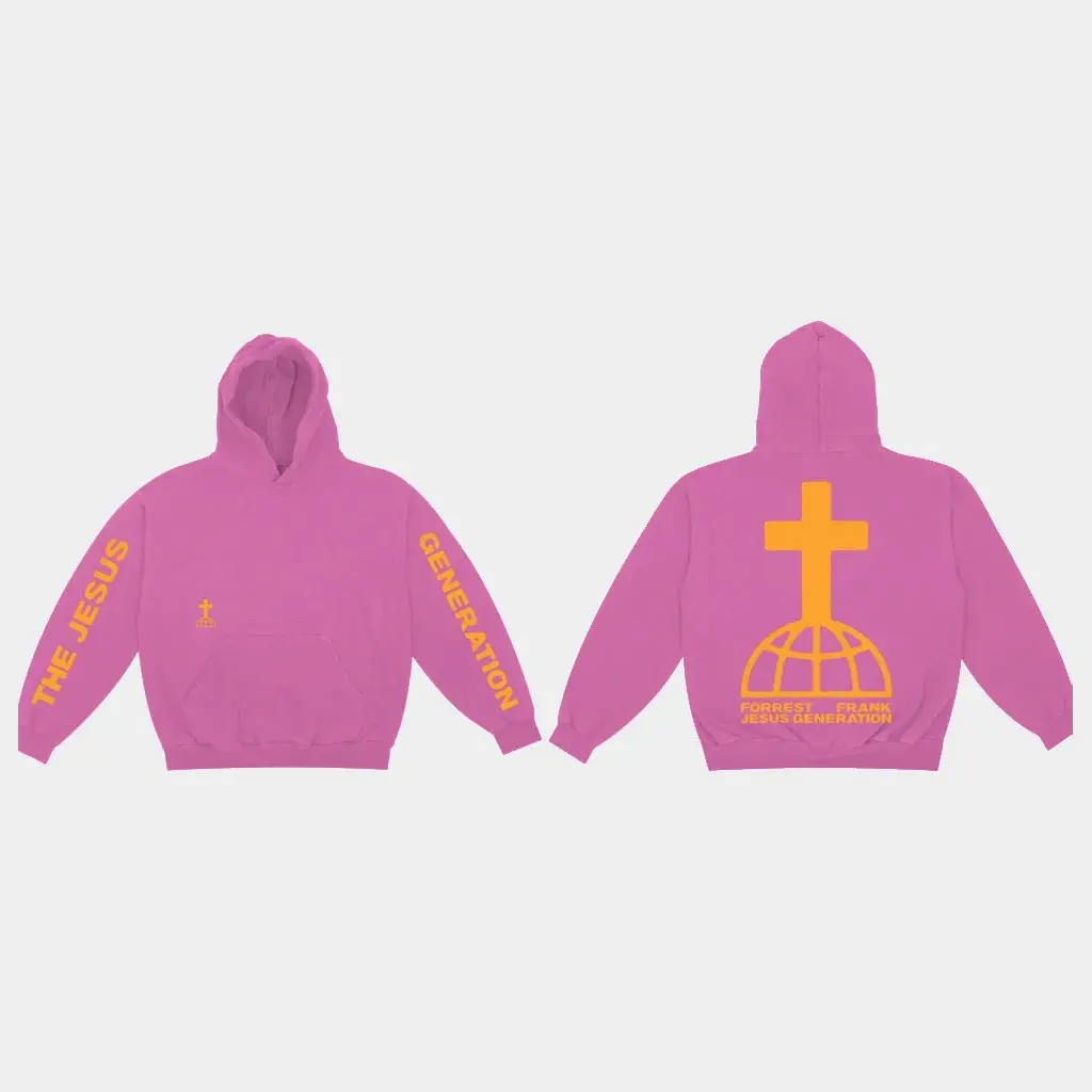 2-sided Forrest Frank Merch 2026 TJG Hoodie Jesus Generation Tour Merch Cool Gifts For Music Lovers HFN