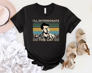 I'll Interrogate The Cat Castiel Vintage T-Shirt, Supernatural Shirt, Good Sayings In The Movie Shirt