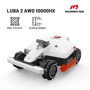 Mammotion LUBA 2 AWD 10000HX Robotic Mower, 2.2''-4'' Cut, 3 Acres, AWD 80% Slope, 100 Zones, RTK GPS, APP Control