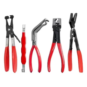 5Pcs Electrical Disconnect Pliers with 1 Pair Gloves for Cars, Automotive Electrical Plug Connector Disconnect Tool and Connector Separator and Hose Clamp Pliers - Home Improvement.