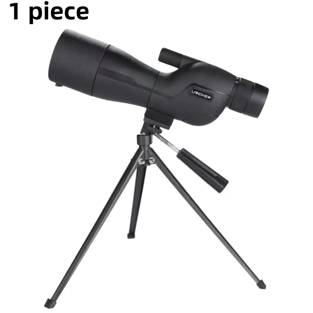 Hot 25-75x60 Outdoor Scope for Target Shooting, Includes Tripod and Phone Holder, 123-63ft 1000yd Eyepiece, Ideal for Birdwatching, Hunting, Camping