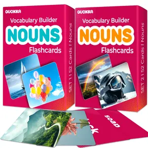 QUOKKA 104 Noun Flash Cards Set for Speech Therapy