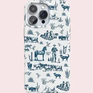 Wild West Adventure Phone Case, Printed Vintage Graphic Phone Case, Gift for him for her, Mother's day, cowboyyyy