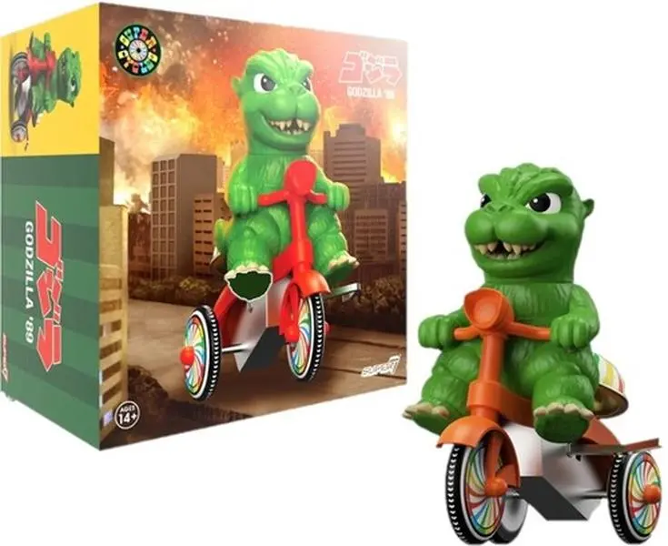 Toho - Super Cycles - Godzilla (Green w/ Red Trike)  [COLLECTIBLES] Action figurine/statue, Collectible
