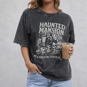 Vintage Haunted Mansion Shirt, Halloween Comfort Colors Shirt, The Hatbox Ghost T-Shirt, Halloween Gifts for Women