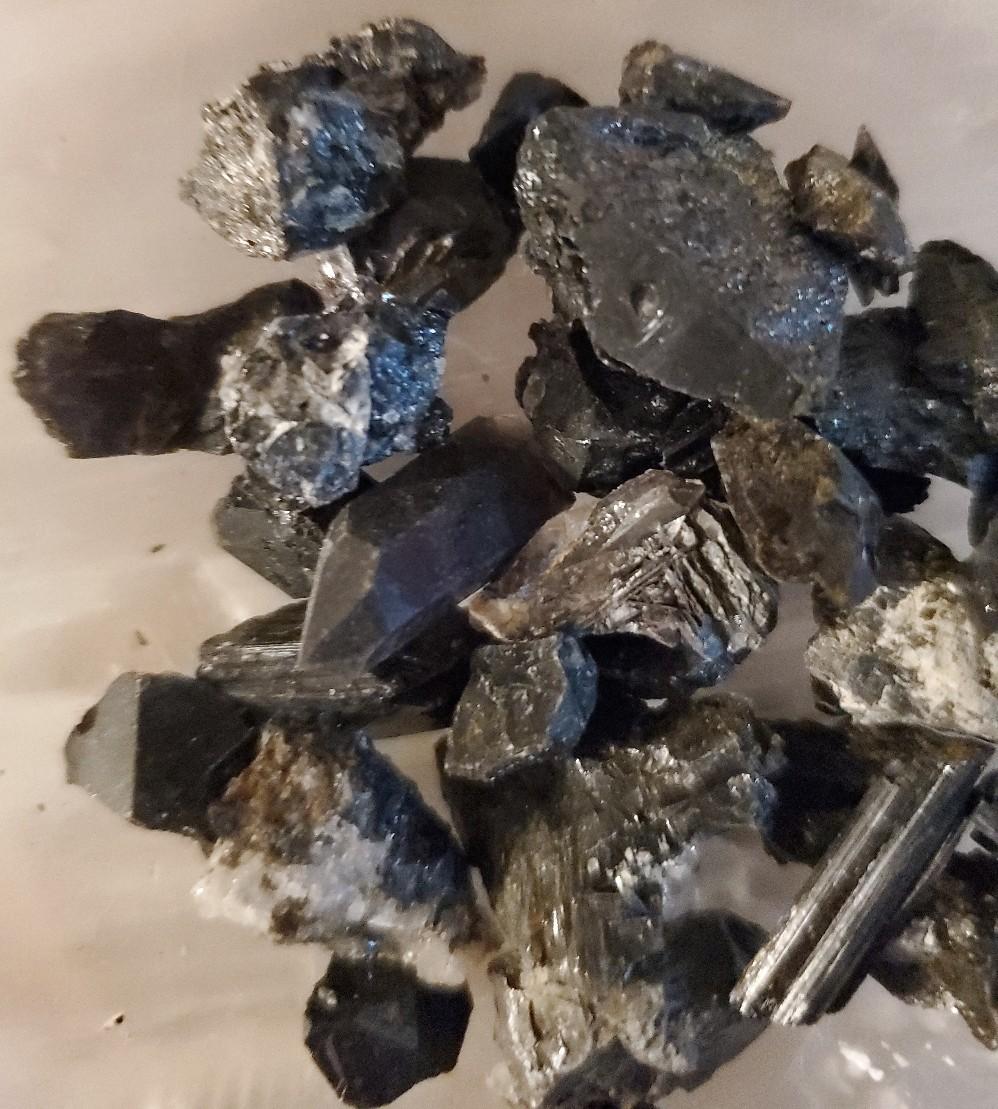 Blueberry Flourite with Calcite and Traumaline Chips - 46g Carry Along