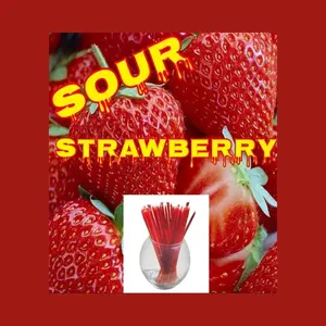 Oh Honey Please Sour Strawberry Flavor Infused 100% Natural Raw Unfiltered Honey Sticks Natural Honey Product
