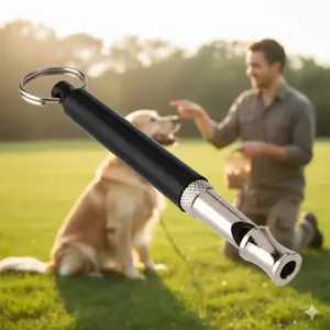 Anti-Bark Dog Training Whistle for Small Medium Dogs, Recall & Behavior Training Aid with Keychain. Portable Multi-Color Whistle for Outdoor Commands, Daily Pet Recall Training Accessory.