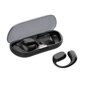 Enfun Wireless open Earbuds, 54H Play time Wireless Headphones Earphones in Ear Waterproof with Microphone LED Display for Sports Running Workout