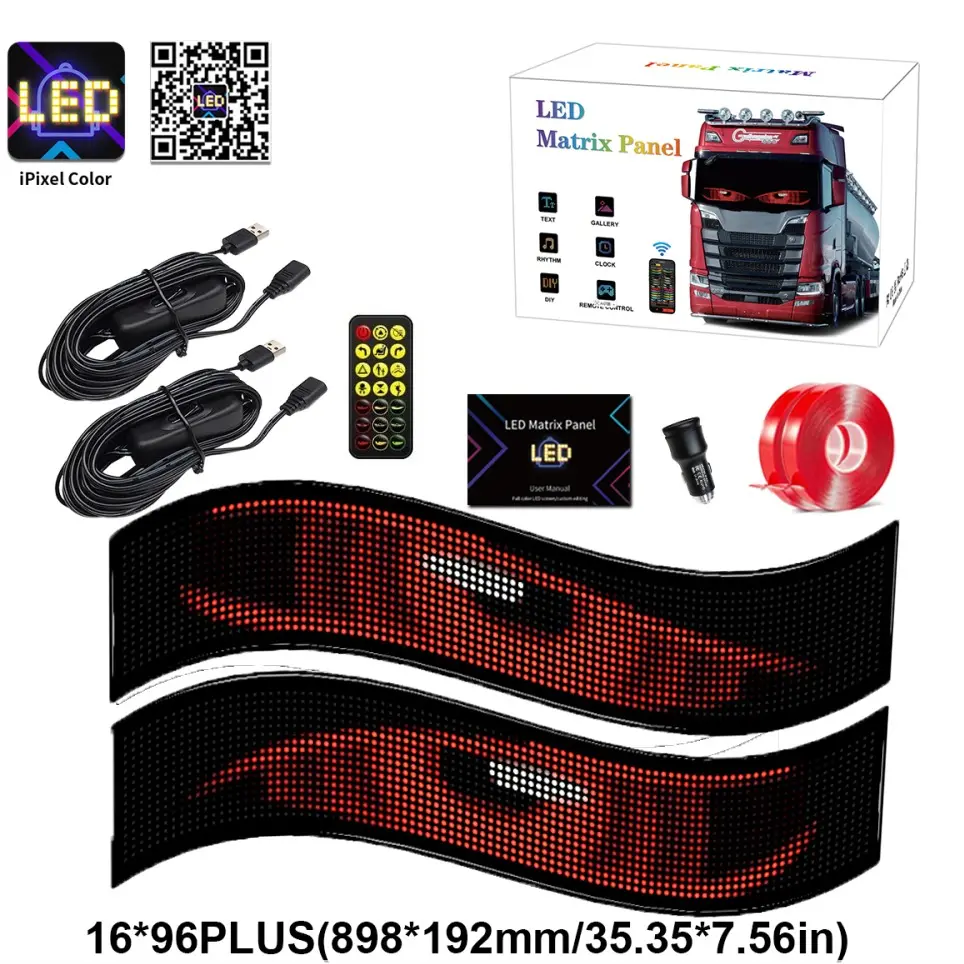2pcs 35.4''x7.6''-Flexible Heavy Truck