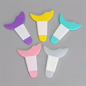 5pcs Silicone Eyelash Guard Tool for Beginners – Easy Eyeliner & Mascara Application - Makeup Assistant Crescent Moon Shaped Shield - Formaldehyde-Free, No Power Supply Needed