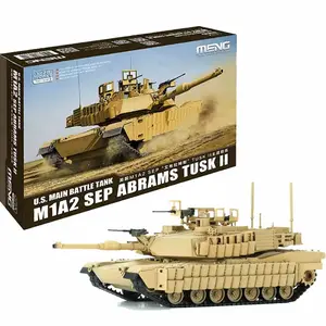 Meng 72-003 1/72 U.s. Main Battle Tank M1a2 Sep Abrams Tusk Ii Model Kit, Detailed Military Vehicle Replica, Perfect for Collectors and Displays