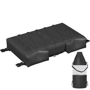 VEVOR T-Top Storage Bag, for 6 Type II Life Jackets, with a Boat Trash Bag, 600D Oxford Fabric Life Vests Storage Bag for Most T-Top Boats, Bimini Tops and Pontoon Tops (Life Jackets not Included)