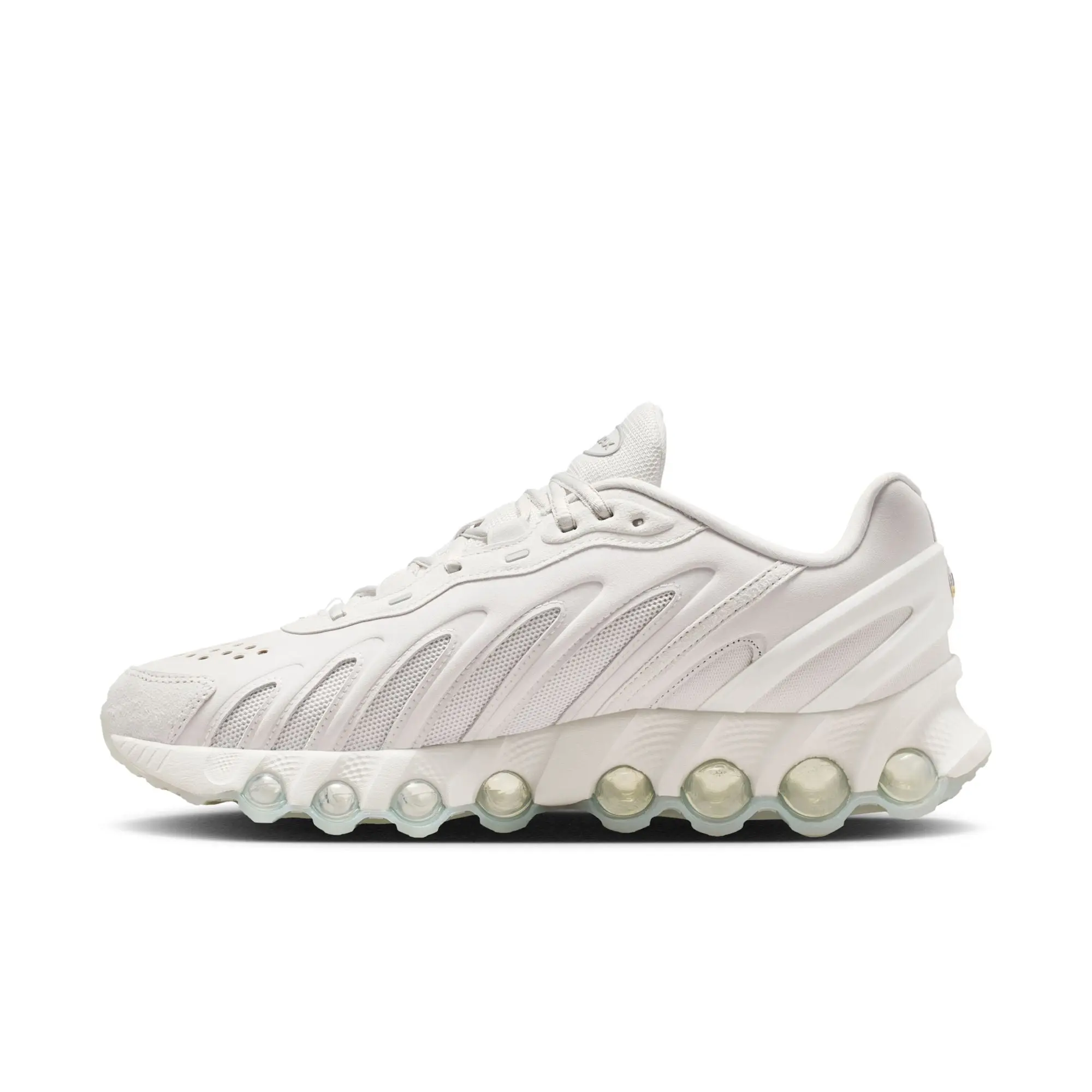 Men's DN8 Style Low-Profile Leather Athletic Casual Sneakers - Air Cushioned Responsive Walking Shoes with Rubber Outsole, Casual Running Sneakers