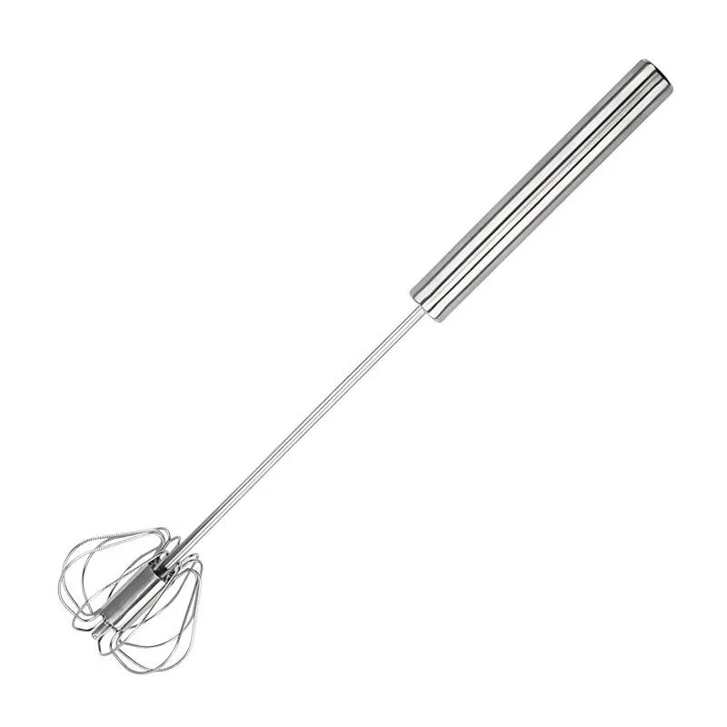 Mini Hand Stainless Steel Frother Food Contact Safe Semi-automatic Labor-saving Foam Stirrer For Kitchen And Cake Stores
