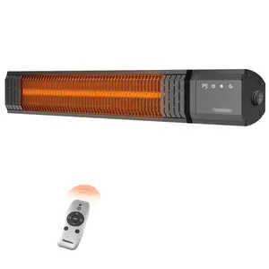 Stay Warm Outdoors – 1500W Infrared Patio Heater | Remote, 9 Heat Levels & Waterproof – Perfect for Backyard & Restaurants