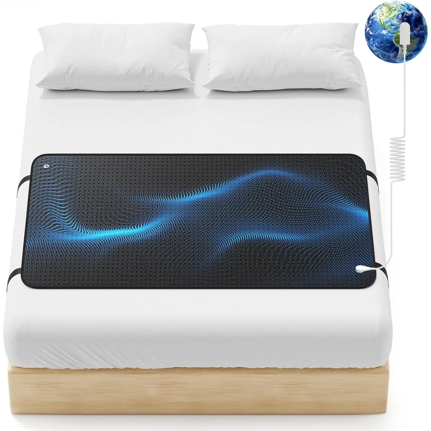 Grounding Mat for Bed, Grounding Mat Queen Size, Grounding Mattress Pad for Sleeping, Enjoy Grounding Indoors, Queen Size: 27'' * 60''
