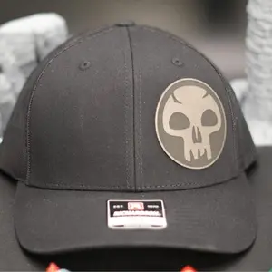 Skull Fantasy TCG Trucker Hat Richardson 112 Mesh Snapback Cap, Black Adjustable Gamer Hat for Men Women