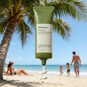 JM Solution Cica Sunscreen SPF 50+ PA++++ | Oil-Free & Non-Comedogenic Face Sunscreen for Oily, Sensitive Skin | Centella Asiatica Calms Skin #OilFreeSunscreen #SensitiveSkin #Cica
