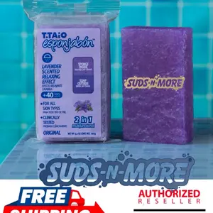 Esponjabon Mother of  Soap Sponge - Refreshing Shower Scrubber for Bath Wash & Oil Removal - Bathroom Necessities with Invigorating Scents