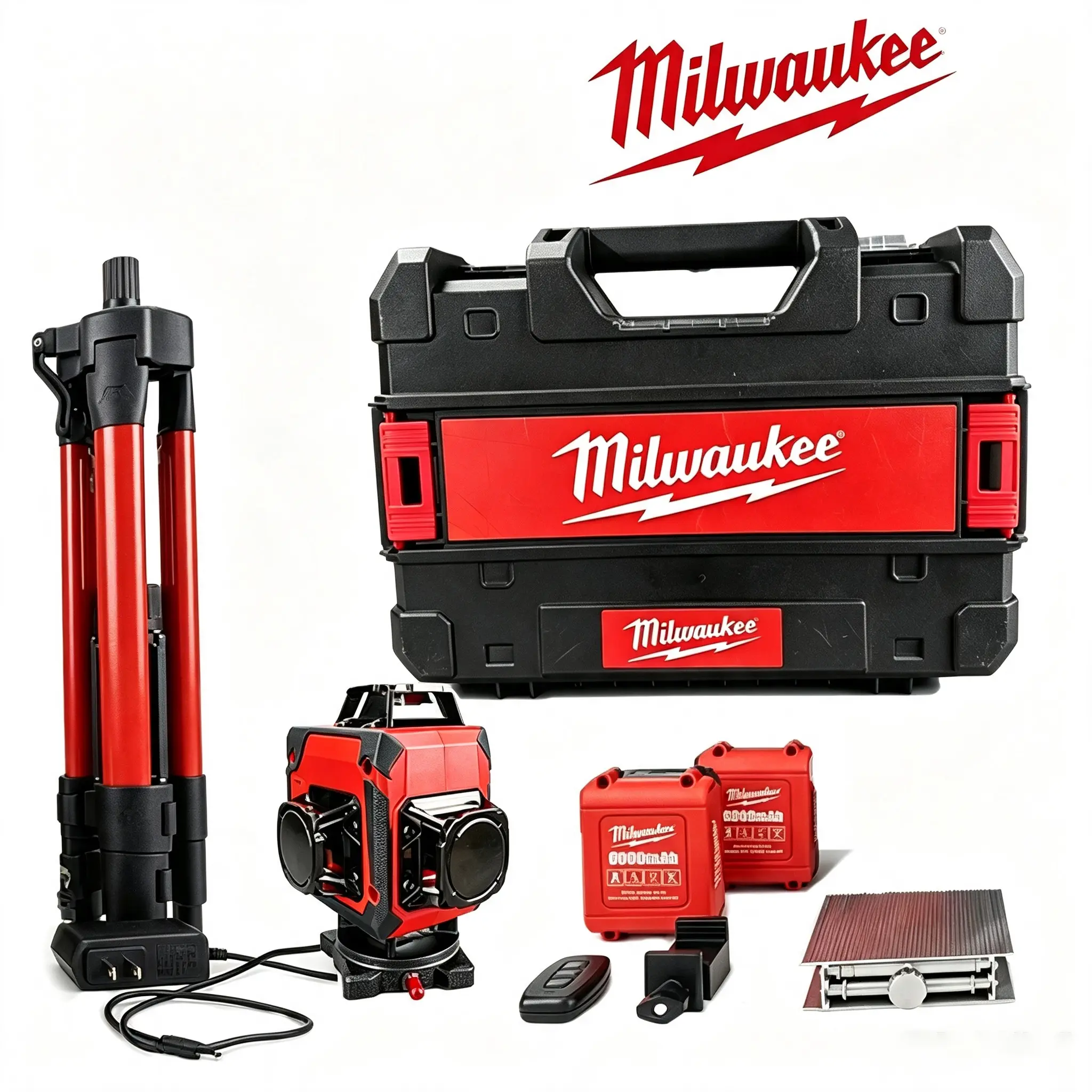 Milwaukee M12 360° Green Laser Level Kit - 3-Plane Self-Leveling Precision Tool for Contractors, Home Improvement metric size Cordless horizontal outdoor 360-degree tool accessory hand hardware