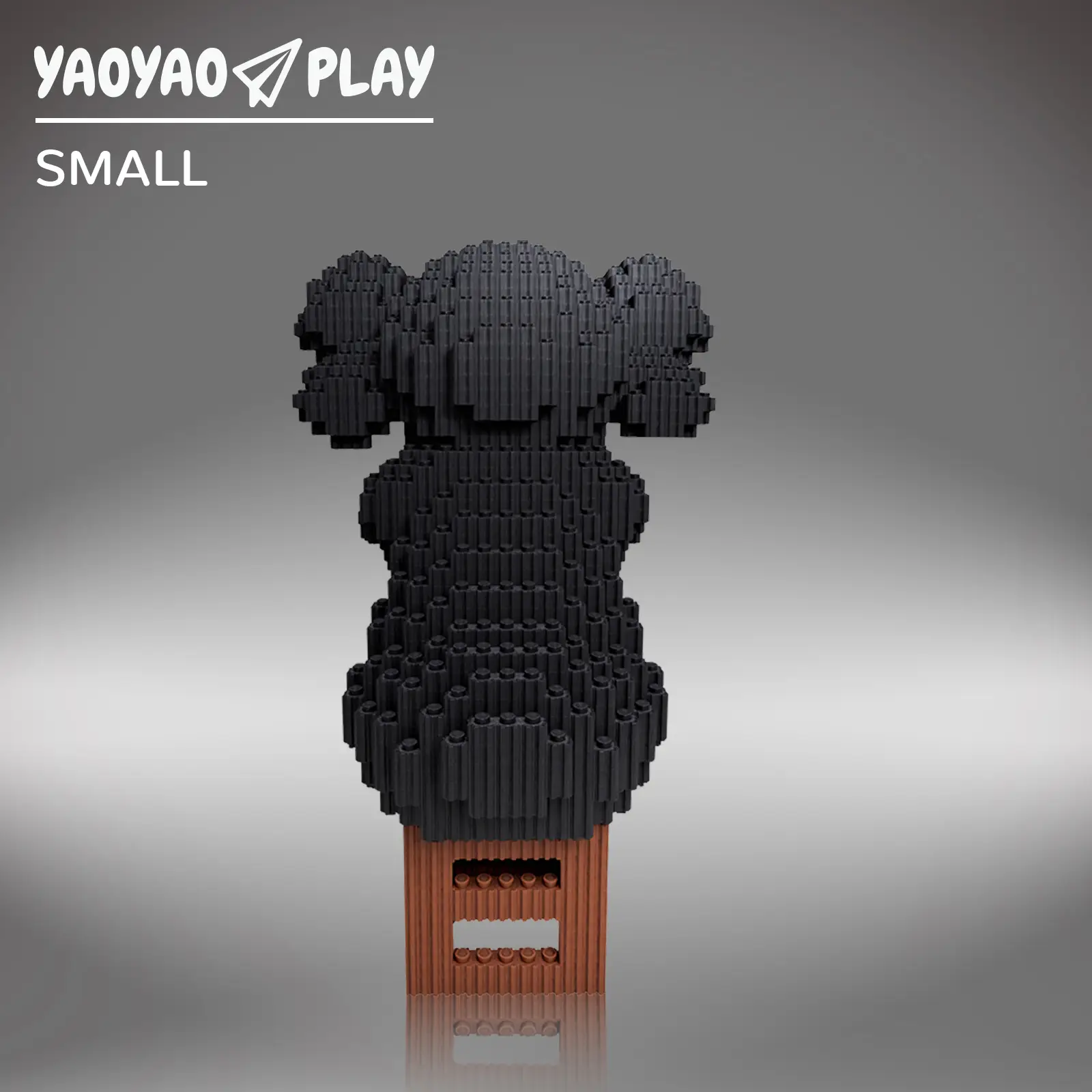 Build Your Own Facepalm Skeleton Bear (Small) 2115 Pcs DIY Modular Brick Toy, Perfect Gift for Teens & Adults, Display-Ready Collectible YaoYaoPla
