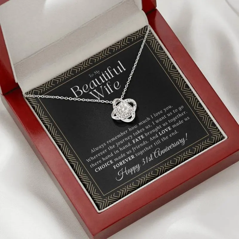 31 Year Anniversary Gift For Wife Necklace, 31 Year Anniversary Gifts, 31 Year Wedding Anniversary Gift Ideas, 31st Wedding Anniversary Gift For Her