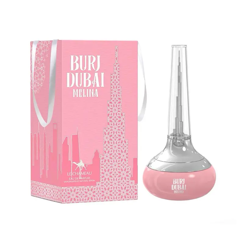 Burj Dubai Melina Eau de Parfum - Elegant Floral & Fruity Fragrance with Litchi, Turkish Rose, & Vanilla Notes