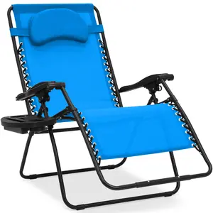 Best Choice Products Oversized Zero Gravity Chair, Folding Outdoor Patio Lounge Recliner w/ Cup Holder