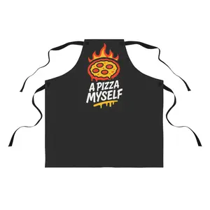 A Pizza Myself Apron - Black