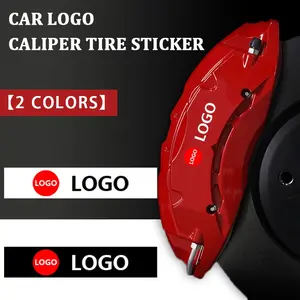 Car Brake Caliper Decal Sticker, High Temperature Waterproof Upgrade, Sport Style Exterior Accessories, Fits Multiple Car Models