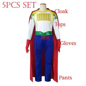 Anime Million Cosplay Costume Mirio Togata Lemillion Full Set Hero Uniforms Halloween Outfit with Cloak Wig
