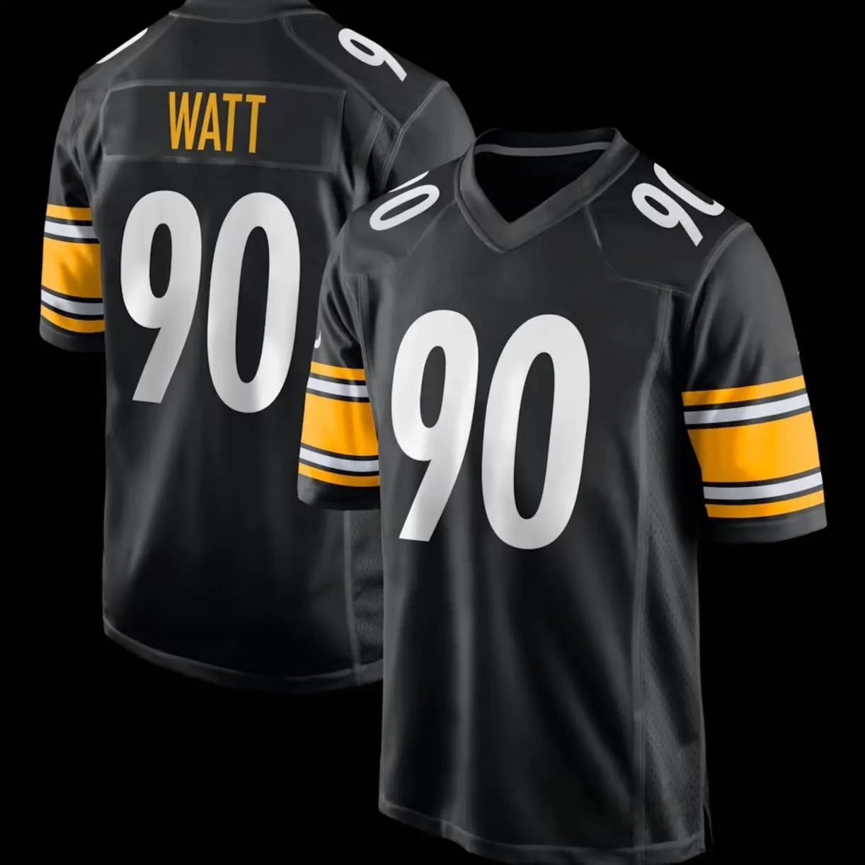 Unisex Football inspired by Pittsburgh 90 Watt Home Game Jersey - Black