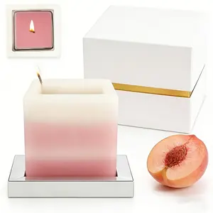 Unique Spiral Aroma Candle | Handmade Soy Wax Decorative Candle, Spiral Burning, Twisted Wave Design, Premium Gift Box and Scented Candles | Peach | Lavender | Rosemary | Jasmine | Vanilla Lavender Candle