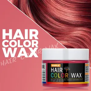 Temporary Hair Dye Wax Paste, Washable Color Mud, Hair Coloring, Easy DIY Unique Style, Suitable for Kids Men Women Halloween Party Role Play
