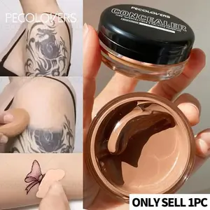 1pc Waterproof Full Coverage Concealer, Skin Tone Corrector, Long-Lasting Matte Finish, Compact for On, Coverage for Dark Circles & Redness and Hiding Freckles and Tattoo