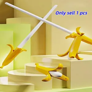 Banana Sword Toy, 1 Count Retractable Fruit Weapon Toy, Creative Playful Novelty Toy, Novelty Item, Funny Gift for Birthday Party, Party Supplies