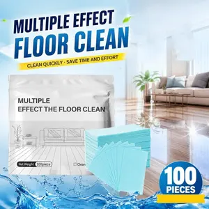 100 Piece Floor Cleaning Tablets, Durable Cleaning Supplies, Household Cleaning Products, Multi-Surface Cleaner for Hardwood Laminate Tile & RV Walls, Antibacterial Deodorization Maintenance