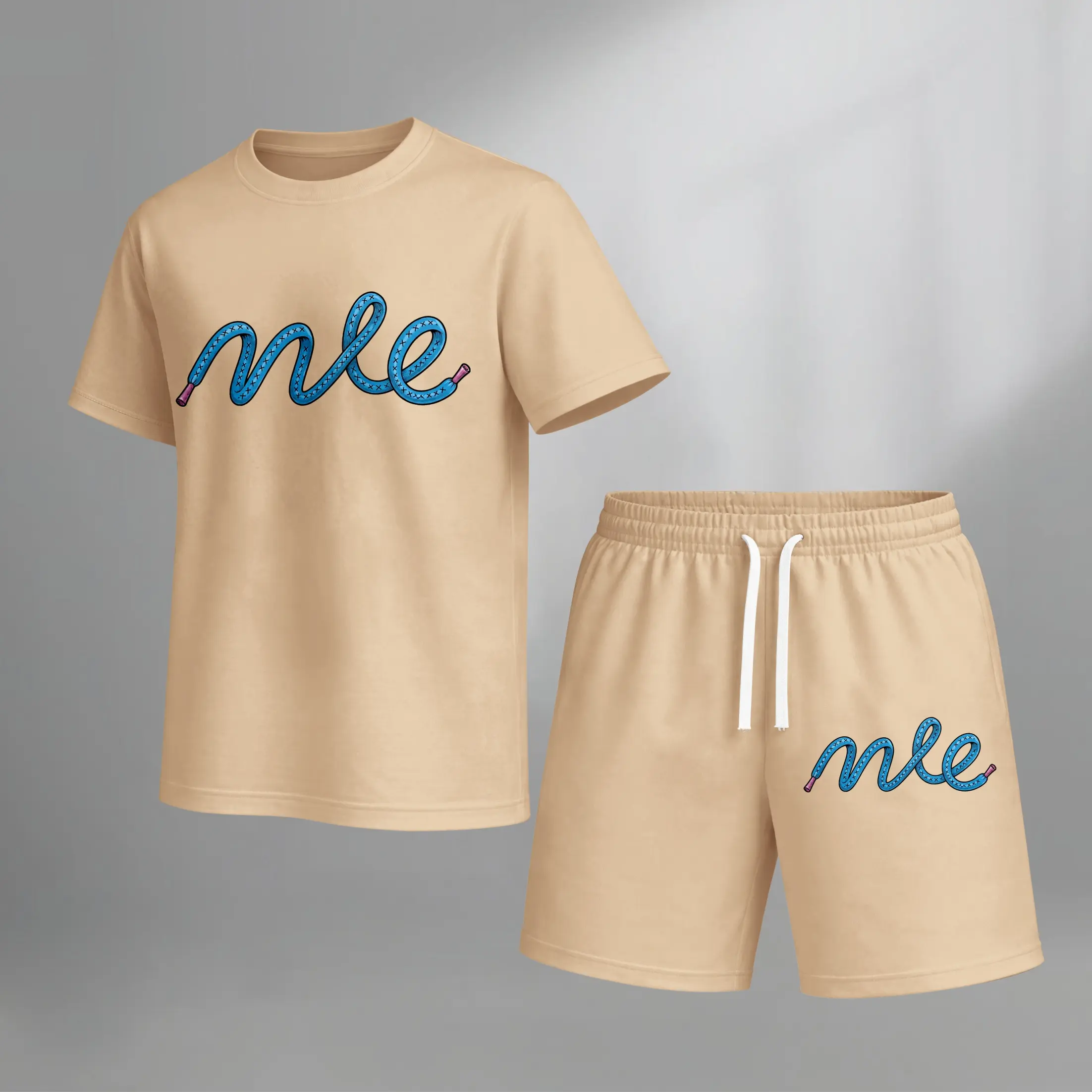 Men’s Graphic Print Summer 2 Piece Set, Casual Short Sleeve T Shirt and Matching Drawstring Shorts, Lightweight Breathable Outfit for Vacation, Beach, Workout, Streetwear, Outdoor Leisure, Lounging, Running and Daily Wear